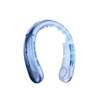 Mini ventilatore portatile da collo, ricaricabile USB, con motore attivo antirumore, regolazione a rulli, adatto sport e uso interno-esterno