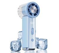 Mini Ventilatore Portatile,Dispositivo con Display Digitale - Ventilatore Elettrico a Mano Soffiatore d'Aria - Per Viaggi Picnic Pendolarismo Festival Musicali Studenti Ragazzi Ragazze Adolescenti Adu