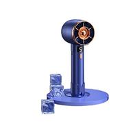 Mini Ventilatore Portatile Eolico Super Silenzioso Ricaricabile USB Tascabile Esterno Vento Forte(Blue Top version)