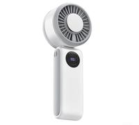 Mini ventilatore portatile facilmente trasportabile che offre turbina ad alta velocità come il flusso d'aria; compagno perfetto per eventi con clima caldo o all'interno a casa (bianco)