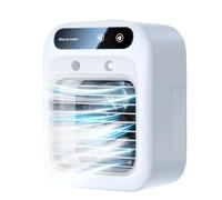 Mini ventilatore portatile per aria condizionata, termoventilatore, da tavolo, per dormitorio