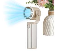 Mini Ventilatore Portatile | Pieghevole a 180 Gradi Ricaricabile - Ventilatore Portatile e Ricaricabile | per Donna e Uomo da Scrivania Dormitorio Viaggi Estate Campeggio Esterno Spiaggia e Vacanza