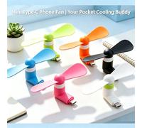 Mini ventilatore portatile plug-in Type-C, ventilatore da tavolo portatile con molletta, ultra-silenzioso e piccolo, compatibile con dispositivi mobili Type-C, power bank, laptop e caricabatterie, leg