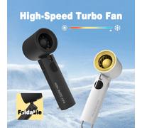 Mini ventilatore portatile Raffreddamento turbo a 100 velocità-2000mAh USB ricaricabile, ventilatore portatile per campeggio/casa/regalo