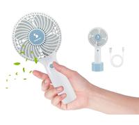 Mini Ventilatore Portatile Ricaricabile 3 Velocità Base Appoggio Batteria Litio