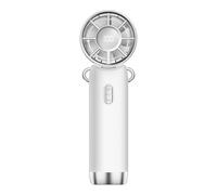 Mini ventilatore portatile ricaricabile USB da 2000 mAh con display a LED della velocità, ventilatore da tavolo pieghevole in ABS, 17,3 x 5,6 x 5,7 cm, leggero, tascabile, per scuola, palestra, uso