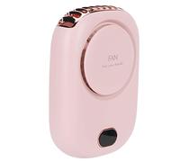 Mini Ventilatore Portatile, Ventilatore Cordino a 3 Velocit¨¤ Ricarica USB Piccola Scrivania Ventilatore per il Viso Collo Appeso Ventilatore Senza Lama per Viaggi in Campeggio a Casa(rosa)