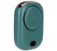 Mini Ventilatore Portatile, Ventilatore Cordino a 3 Velocit¨¤ Ricarica USB Piccola Scrivania Ventilatore per il Viso Collo Appeso Ventilatore Senza Lama per Viaggi in Campeggio a Casa(verde)
