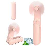 Mini Ventilatore Portatile, Ventilatore USB Ricaricabile, Max 14ore Ventilatore da Tavolo Pieghevole, Ventilatore Silenzioso e Potente, Ventilatore da Scrivania per Viaggi, Ufficio, Campeggio, Regalo