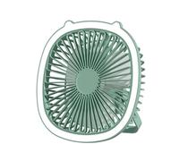 Mini Ventilatore Portatile Ventilatori Ricaricabili USB Multifunzione Domestici Con Illuminazione A LED Circolatore Da Campeggio Elettrico A Soffitto Senza Fili Vento Forte(Green)