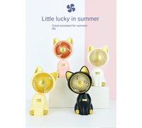 Mini ventilatore ricaricabile portatile a forma di gatto USB ricarica per casa o