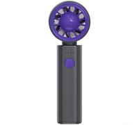 Mini ventilatore ricaricabile USB con 4 velocità del vento e batteria a lunga durata da 2000 mAh per raffreddamento esterno o interno (grigio scuro)