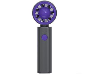 Mini ventilatore ricaricabile USB con 4 velocità del vento e batteria a lunga durata da 2000 mAh per raffreddamento esterno o interno (grigio scuro)