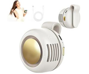 Mini ventilatore senza pale portatile e silenzioso Questo ventilatore a clip girevole a 360° a tre velocità è un accessorio da viaggio che può essere utilizzato in ufficio, all'aperto e in viaggio