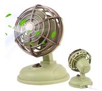 Mini ventilatore silenzioso retrò - Dispositivo da scrivania portatile di raffreddamento silenzioso in stile vintage | Accessorio multiuso per la circolazione 'aria per l'uso in campeggio in uffic
