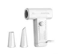 Mini ventilatore turbo da 130.000 giri/min con luce LED per un flusso d'aria efficiente durante le giornate calde (bianco)