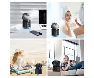 mini ventilatore usb da tavolo nebulizzatore portatile ufficio scrivania casa [EEK: A++]