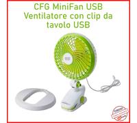Mini Ventilatore USB Fan Portatile per Ufficio da Scrivania Silenzioso cfg ev090 [EEK: A+++]