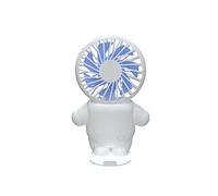 Mini ventilatore USB piccolo Ventilatore portatile da tavolo Vento forte(Cute Baby White)