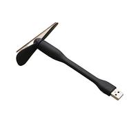 Mini ventilatore USB portatile pieghevole multifunzionale for vento forte(Black)