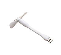 Mini ventilatore USB portatile pieghevole multifunzionale for vento forte(White)