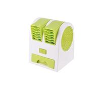 Mini Ventilatore USB Raffreddatore D'aria Da Tavolo Condizionatore Umidificatore Purificatore Ventole Di Raffreddamento For Home Office Elettrico Silenzioso Portatile Freschezza A Lunga Durata(Green)