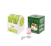 Mini ventilatore USB Raffreddatore d'aria Ventilatore da tavolo Condizionatore Umidificatore Purificatore Ventole di raffreddamento for Home Office elettrico silenzioso portatile Vento Forte(C2)