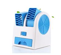 Mini ventilatore USB Raffreddatore d'aria Ventilatore da tavolo Condizionatore Umidificatore Purificatore Ventole di raffreddamento for Home Office elettrico silenzioso portatile Vento Forte(Sky blue)
