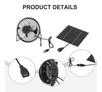 Mini ventola ad energia solare design compatto leggera con adatta serra [EEK: A++]