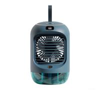 Mini ventola di raffreddamento ad aria portatile, con alimentazione USB da tavolo, nebulizzatore, testa oscillante, ventola di raffreddamento per spazio personale, per casa, ufficio, stanza, 13,6 x
