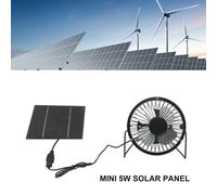 Mini ventola leggera ad energia solare portatile e compatta adatta per serra [EEK: A++]