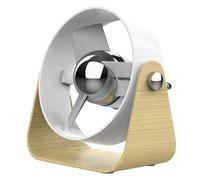 Mini Ventola Ventilatore da Tavolo Sharper Image SBS1 Bianco Frassino Legno USB