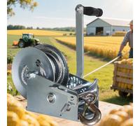 Mini Verricello a mano Verricelli domestici 800/1600/2000lb Verricello manuale Piccola gru Verricelli Fune metallica Tirando Verricelli di sollevamento Sollevamento Piombo