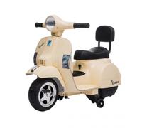 Mini Vespa Piaggio Crema Elettrica per Bambini Batteria 6 V