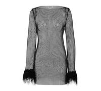 Mini Vestito in Rete da Donna Lingerie Trasparente Vestito Corto Sexy Maniche Lunge Prom Queen Long Dress, Abito Sexy Aderente Tubino Body per Discoteca, Cerimonia, Ballo, Casual，Party
