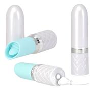 Mini vibratore a rossetto in silicone lingua vibrante stimolatore per clitoride