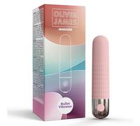 Mini vibratore bullet di Oliver James - Ricaricabile, impermeabile, 10 modalità di piacere, silicone sicuro, sex toy discreto per donne, 9,6 × 1,8 cm, (rosa pastello)