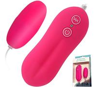 Mini Vibratore Bullet FOPS Vibro Uova per Donne, 10 Modalità, Vibrazione Forte e Silenziosa, Stimolatore Clitorideo Rosa, 6 cm M14