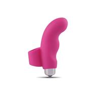Vibratore da dito mini fallo dildo vibrante vaginale clitoride in silicone rosa