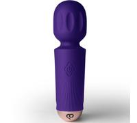 Mini vibratore wand ricaricabile 16 modalità nero, punta precisa, Poids 0.134 Kg, Colore Viola e nero