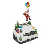 Mini villaggio palloncini Babbo Natale con luci multicolore