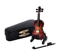 Mini Violino In Legno Per Decorazione Casa | artigianale, con base, per camera, regalo musicale