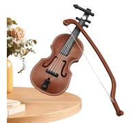 Mini Violino Musicale - Strumento Musicale In Miniatura, Ornamento Di Violino Lucido | Modello Di Legno Artigianale, Dettagli Raffinati Per L'arredamento Della Casa, Ideale Per La Visualizzazione Su R
