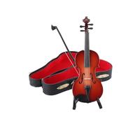 Mini violino, violino giocattolo, violino in miniatura in legno, piccolo modello di strumento violino con mini giocattolo per i più piccoli mondi di violino ad arco