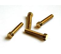 Mini viti a testa esagonale in ottone, testa alta, M 1,2 x 8 mm, SW = 2,0 mm, altezza testa = 1,2 mm, 10 pezzi per modellismo