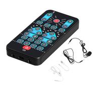 Mini Voice Changer - ABS Nero | Multifunzione Sound Changer con 8 effetti | sonori fissi | Portatile Live Soùnd Card Plug and Play Voice Disguiser per DJ Streaming e intrattenimento