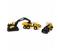 Mini Volvo Playset Con Accessori Set 3 Mezzi
