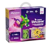 Mini waffle 148el Diplodocus drago e scena competitiva