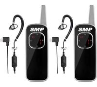 Mini Walkie Talkie SMP SMP118H, Ricaricabile, RMR446, 25 Canali CTCSS/DCS, Ricetrasmittente PMR a Lungo Raggio, per Sicurezza, Ristoranti, Luoghi di Lavoro