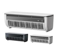 Mini Wall Mounted Air Conditioner Fan, Portable Ductless Air Conditioner Fan, with Remote Control, Can Be Filled With Ice Water And Sprayed With Cool Mist for Bedroom Office Kitchen (White)